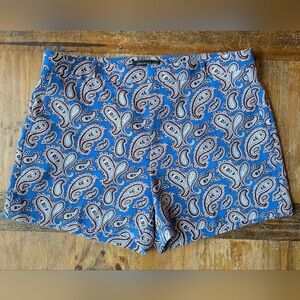 Banana Republic Paisley Multicolored Short Size 12 Petite
